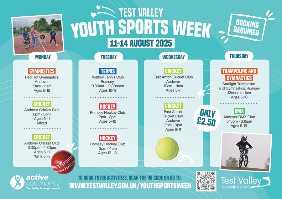 Youth Sports Week Timetable